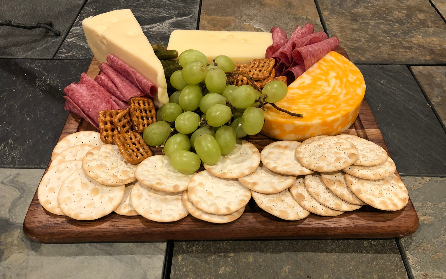 End Grain Cheeseboard with Knife 11.75" x 13.75"