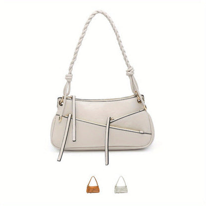 Small Shoulder Bag Unique Handmade Woven Handle
