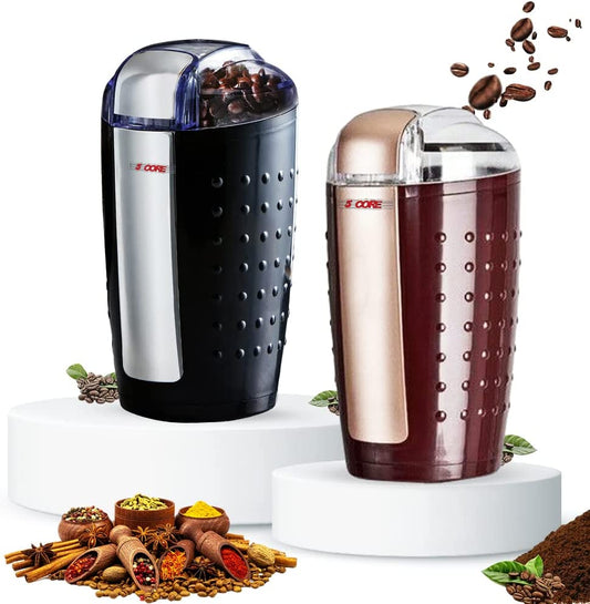 5 Core Coffee Grinder 2Pcs 85 Gram Capacity 150W Electric Bean Spice