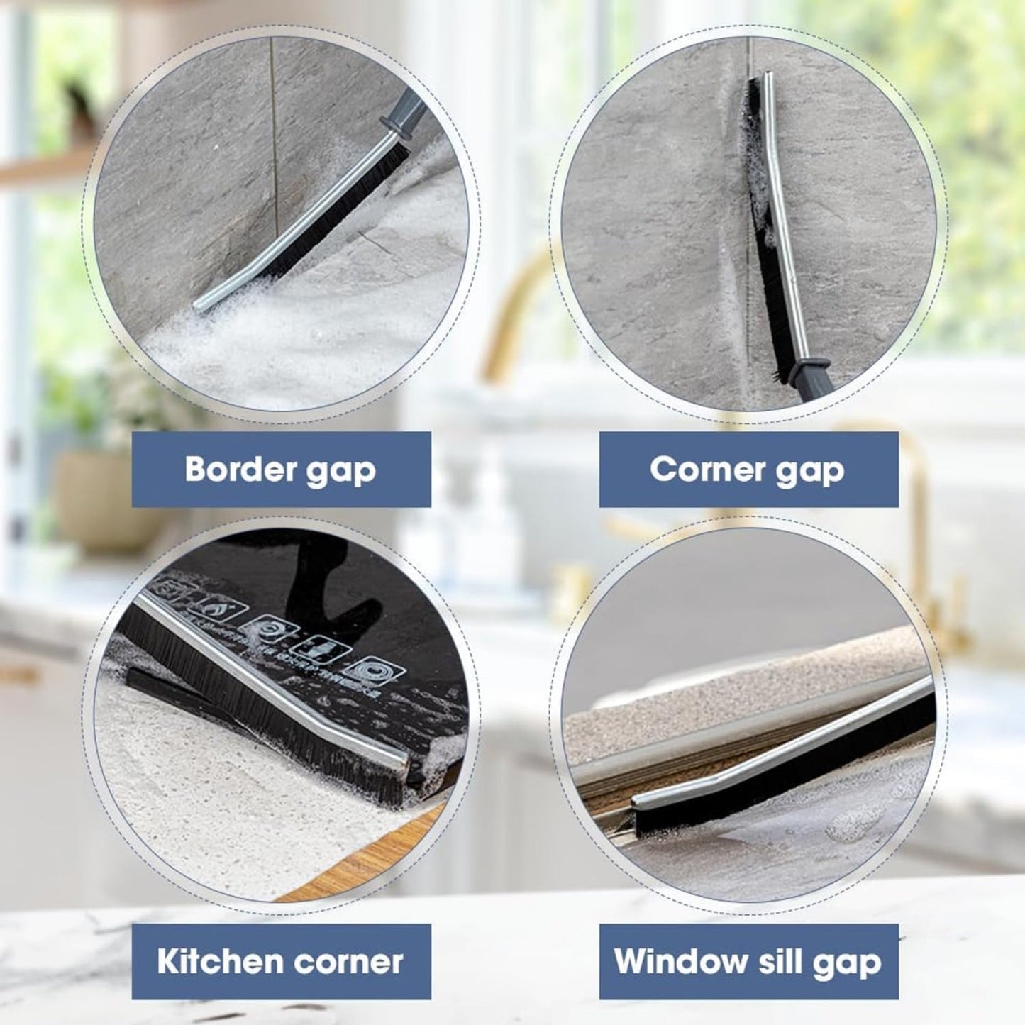 Multifunctional Gap Cleaning Brush Tool (3-Pieces)