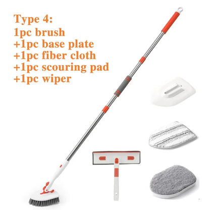 Multifunction Household Cleaning Brush Extended Mop 180° Rotatable