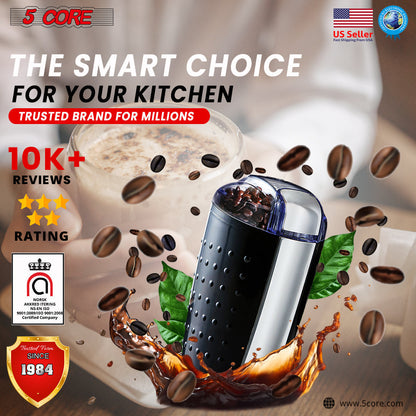 5 Core Coffee Grinder 2Pcs 85 Gram Capacity 150W Electric Bean Spice