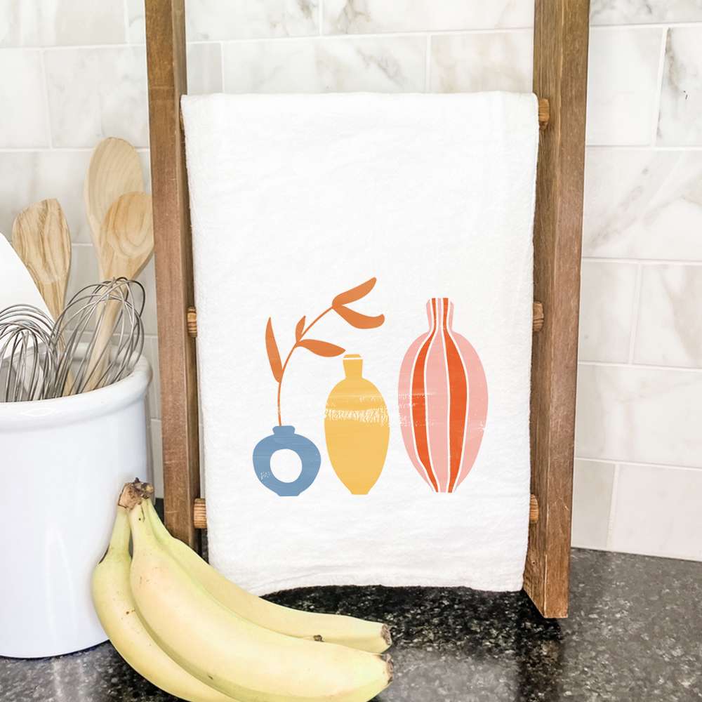 Three Vases - Cotton Tea Towel