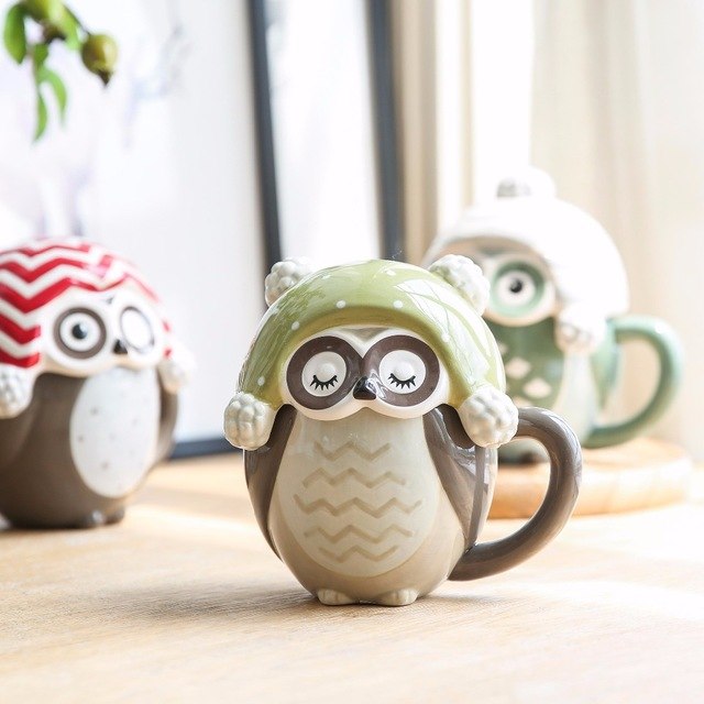 1 Piece Ceramic Mug Coffee Mug Cartoon Cup