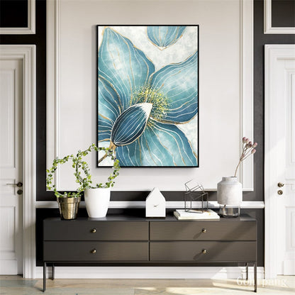Modern Flower Canvas Painting Living Room Dining