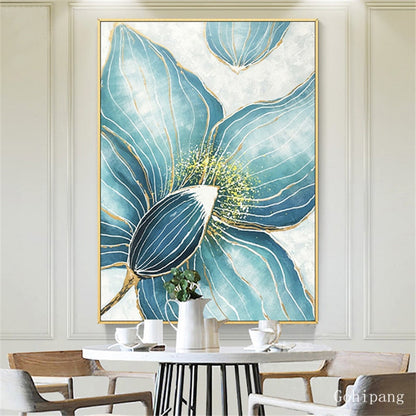 Modern Flower Canvas Painting Living Room Dining