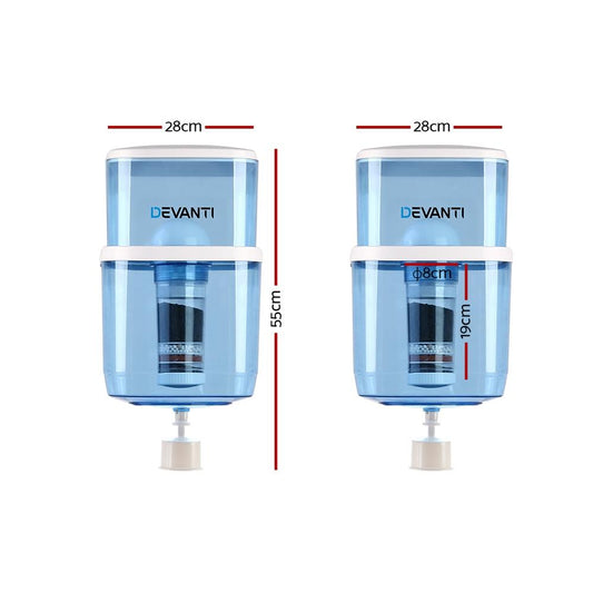 Devanti 22L Water Cooler Dispenser Purifier Filter Bottle Container 6