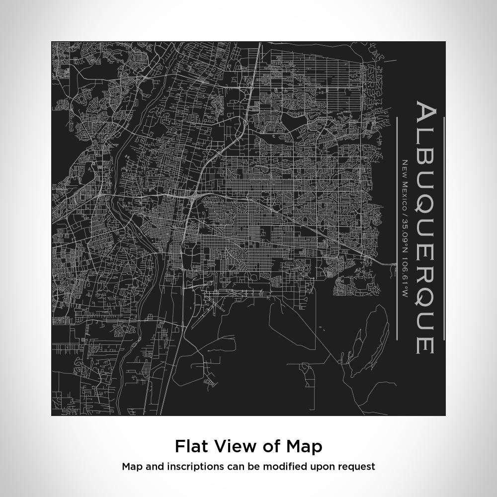 Albuquerque - New Mexico Map Tumbler in Matte Black