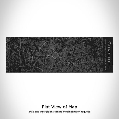 Charlotte - North Carolina Map Insulated Cup in Matte Black