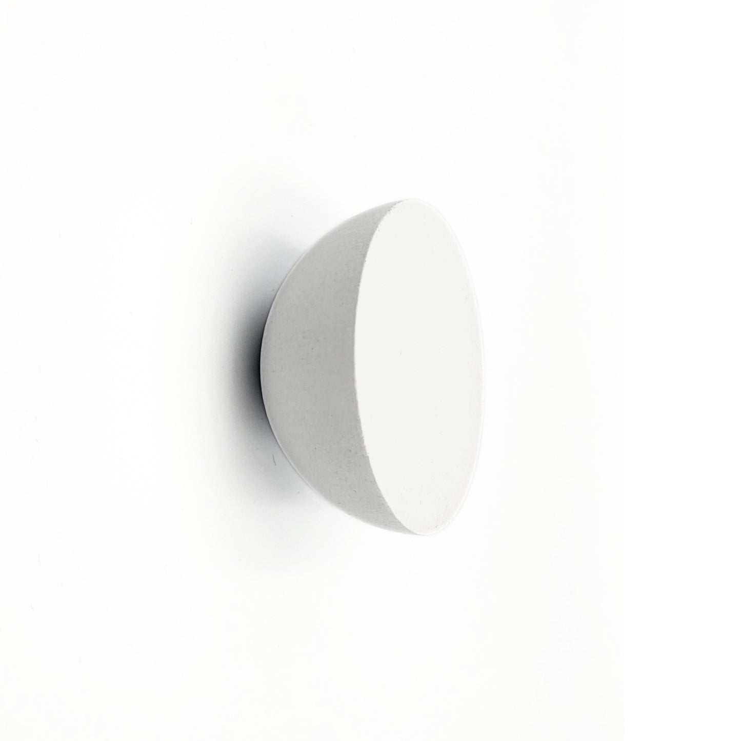 Cabinet knob ROUND FLAT | white