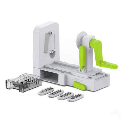 Foldable 5-Blade Spiralizer Set for Easy and Space
