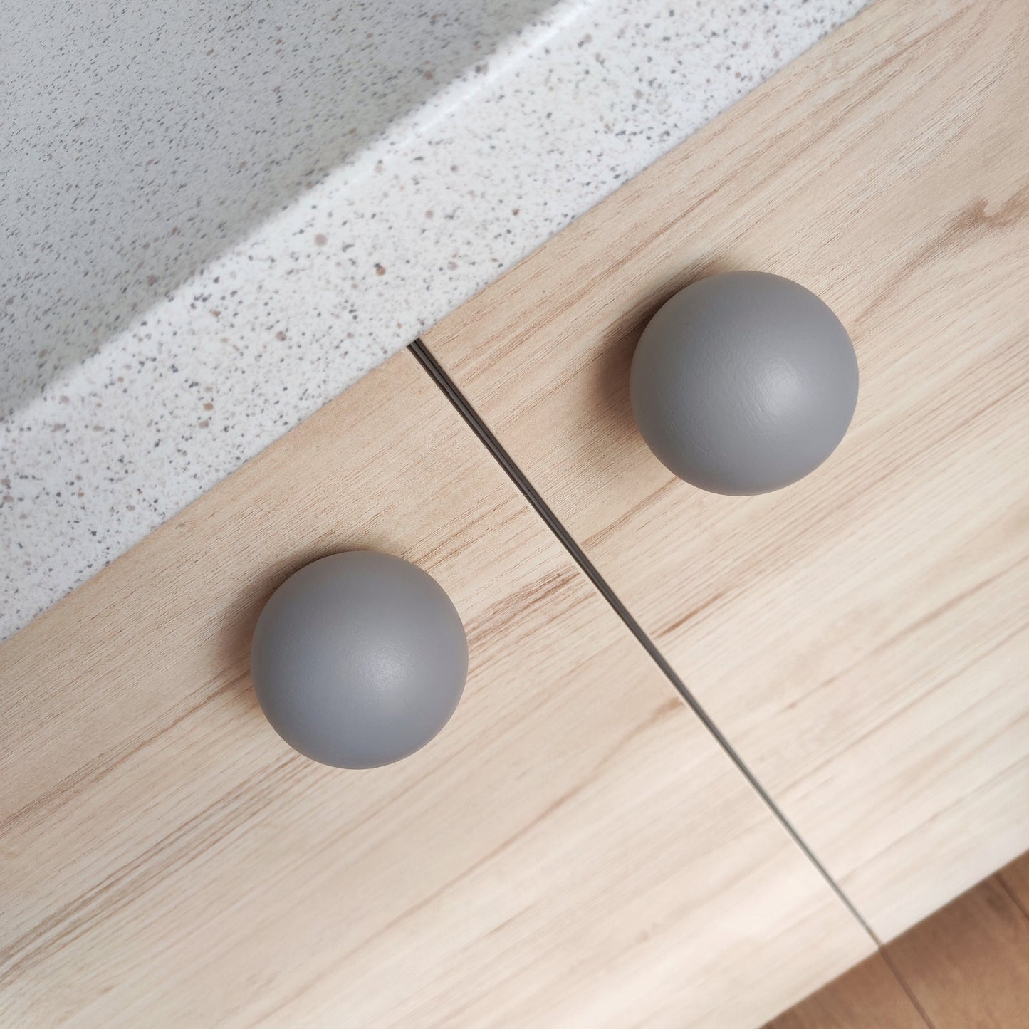 Cabinet knob ROUND | grey