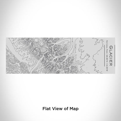 Glacier National Park - Alaska Map Insulated Cup in Matte Black