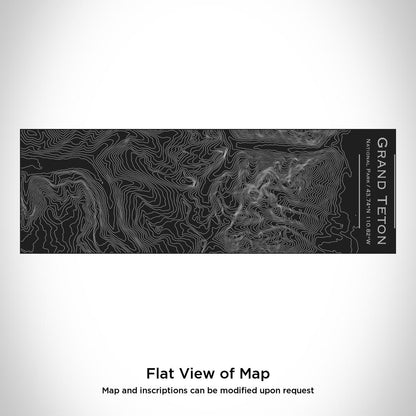 Grand Teton National Park - Wyoming Map Insulated Cup in Matte Black