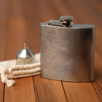 Great Smoky Mountains National Park - Tennessee Map Hip Flask