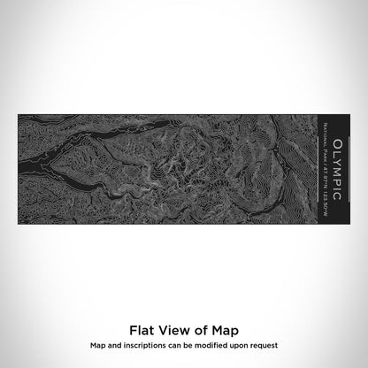 Olympic National Park - Washington Map Insulated Cup in Matte Black