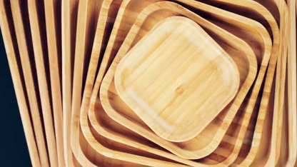 Bamboo Square Platter 13" inch X 13" inch | For Appetizers / Barbecue