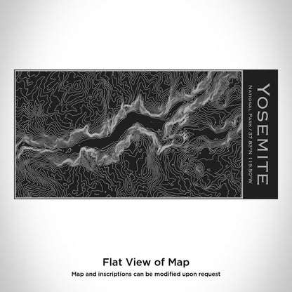 Yosemite National Park - California Map Insulated Bottle in Matte