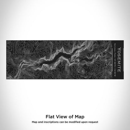 Yosemite National Park - California Map Insulated Cup in Matte Black